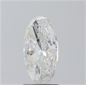 Natural Diamond 2.10 Carats, Oval with  Cut, G Color, I1 Clarity and Certified by IGI