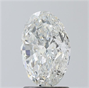 Natural Diamond 2.00 Carats, Oval with  Cut, G Color, SI2 Clarity and Certified by IGI