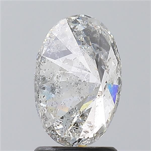 Picture of Natural Diamond 2.01 Carats, Oval with  Cut, G Color, I1 Clarity and Certified by IGI