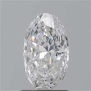 Picture of Natural Diamond 1.50 Carats, Oval with  Cut, E Color, I1 Clarity and Certified by IGI