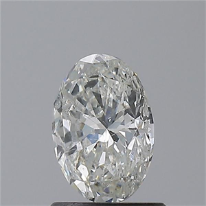 Picture of Natural Diamond 1.00 Carats, Oval with  Cut, G Color, SI2 Clarity and Certified by IGI