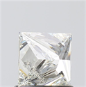 Natural Diamond 1.01 Carats, Princess with  Cut, K Color, SI2 Clarity and Certified by GIA