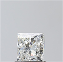 Natural Diamond 1.00 Carats, Princess with  Cut, I Color, SI2 Clarity and Certified by GIA