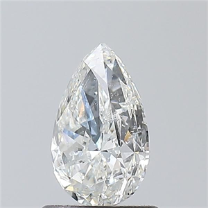 Foto Diamante Natural 0.90 quilates, De pera , Color G, claridad SI2 y certificado GIA de