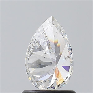 Picture of Natural Diamond 1.00 Carats, Pear with  Cut, F Color, I1 Clarity and Certified by GIA
