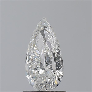 Picture of Natural Diamond 1.00 Carats, Pear with  Cut, G Color, I1 Clarity and Certified by GIA