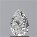 Diamante Natural 0.89 quilates, De pera , Color H, claridad SI1 y certificado GIA