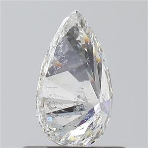 Foto Diamante Natural 0.71 quilates, De pera , Color G, claridad I1 y certificado GIA de