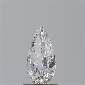 Picture of Natural Diamond 0.72 Carats, Pear with  Cut, F Color, SI2 Clarity and Certified by GIA