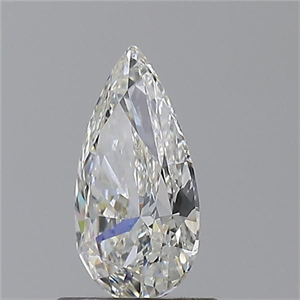 Foto Diamante Natural 0.81 quilates, De pera , Color H, claridad SI1 y certificado GIA de
