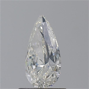 Picture of Natural Diamond 0.89 Carats, Pear with  Cut, I Color, SI2 Clarity and Certified by GIA