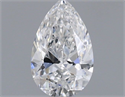 Natural Diamond 0.40 Carats, Pear with  Cut, E Color, VVS1 Clarity and Certified by GIA
