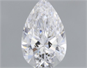 Natural Diamond 0.63 Carats, Pear with  Cut, D Color, VS2 Clarity and Certified by GIA