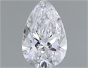 Natural Diamond 0.53 Carats, Pear with  Cut, D Color, VS1 Clarity and Certified by GIA