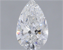 Natural Diamond 0.50 Carats, Pear with  Cut, E Color, VS2 Clarity and Certified by GIA