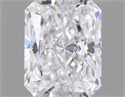 Natural Diamond 0.64 Carats, Radiant with  Cut, D Color, VS2 Clarity and Certified by GIA