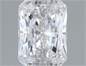 Natural Diamond 0.50 Carats, Radiant with  Cut, D Color, VVS2 Clarity and Certified by GIA