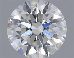 Picture of Natural Diamond 0.41 Carats, Round with Excellent Cut, F Color, VS2 Clarity and Certified by GIA