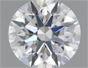 Natural Diamond 0.43 Carats, Round with Excellent Cut, F Color, VVS2 Clarity and Certified by GIA
