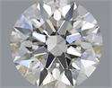 Natural Diamond 0.45 Carats, Round with Excellent Cut, J Color, SI2 Clarity and Certified by GIA