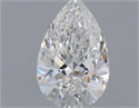 Natural Diamond 0.53 Carats, Pear with  Cut, G Color, IF Clarity and Certified by GIA