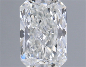 Picture of Natural Diamond 0.42 Carats, Radiant with  Cut, F Color, IF Clarity and Certified by GIA
