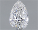 Natural Diamond 0.45 Carats, Pear with  Cut, D Color, IF Clarity and Certified by GIA