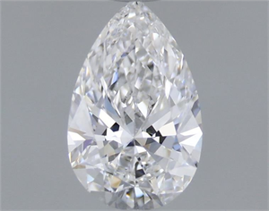 Picture of Natural Diamond 0.45 Carats, Pear with  Cut, D Color, IF Clarity and Certified by GIA