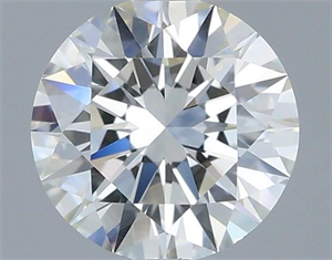 Picture of Natural Diamond 0.40 Carats, Round with Excellent Cut, H Color, VVS1 Clarity and Certified by GIA