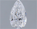 Diamante Natural 0.67 quilates, De pera , Color D, claridad SI2 y certificado GIA