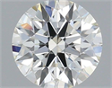 Natural Diamond 0.42 Carats, Round with Excellent Cut, K Color, VVS1 Clarity and Certified by GIA