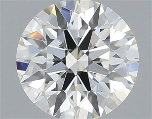 Picture of Natural Diamond 0.42 Carats, Round with Excellent Cut, K Color, VVS1 Clarity and Certified by GIA