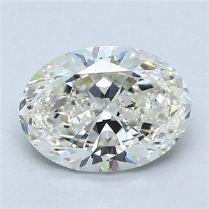 Picture of Natural Diamond 1.31 Carats, Oval with  Cut, I Color, VS1 Clarity and Certified by GIA
