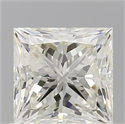 Natural Diamond 0.90 Carats, Princess with  Cut, I Color, VS1 Clarity and Certified by IGI