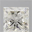 Natural Diamond 0.90 Carats, Princess with  Cut, H Color, VS1 Clarity and Certified by IGI