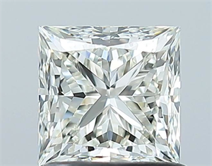 Picture of Natural Diamond 1.01 Carats, Princess with  Cut, I Color, VVS1 Clarity and Certified by IGI