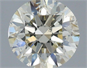 Natural Diamond 0.70 Carats, Round with Excellent Cut, L Color, SI2 Clarity and Certified by IGI