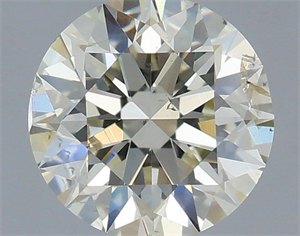 Picture of Natural Diamond 0.70 Carats, Round with Excellent Cut, L Color, SI2 Clarity and Certified by IGI