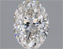 Natural Diamond 0.50 Carats, Oval with  Cut, H Color, VVS2 Clarity and Certified by GIA