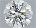 Natural Diamond 0.46 Carats, Round with Excellent Cut, I Color, SI1 Clarity and Certified by IGI
