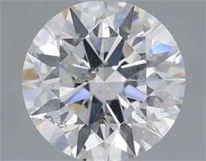 Picture of Natural Diamond 0.52 Carats, Round with Excellent Cut, H Color, SI2 Clarity and Certified by IGI