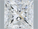 Natural Diamond 0.90 Carats, Princess with  Cut, F Color, VVS1 Clarity and Certified by IGI