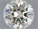 Natural Diamond 0.70 Carats, Round with Excellent Cut, K Color, VVS1 Clarity and Certified by IGI