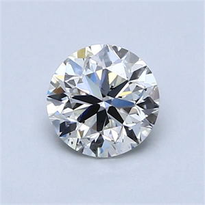 Foto Diamante Natural 0.90 quilates, Redondo , Color H, claridad SI1 y certificado GIA de