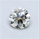 Natural Diamond 0.90 Carats, Round with Very Good Cut, H Color, SI1 Clarity and Certified by GIA