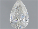 Natural Diamond 1.01 Carats, Pear with  Cut, H Color, I1 Clarity and Certified by IGI