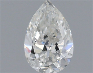 Picture of Natural Diamond 0.40 Carats, Pear with  Cut, G Color, SI2 Clarity and Certified by IGI