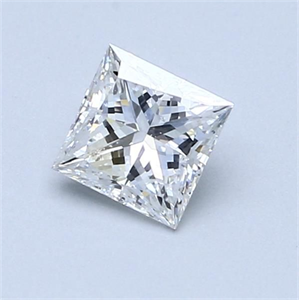 Foto Diamante Natural 0.71 quilates, Princesa , Color F, claridad SI1 y certificado GIA de