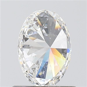 Foto Diamante Natural 0.55 quilates, Ovalado , Color F, claridad VS1 y certificado GIA de