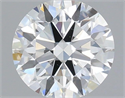 Natural Diamond 0.46 Carats, Round with Excellent Cut, H Color, VS2 Clarity and Certified by IGI
